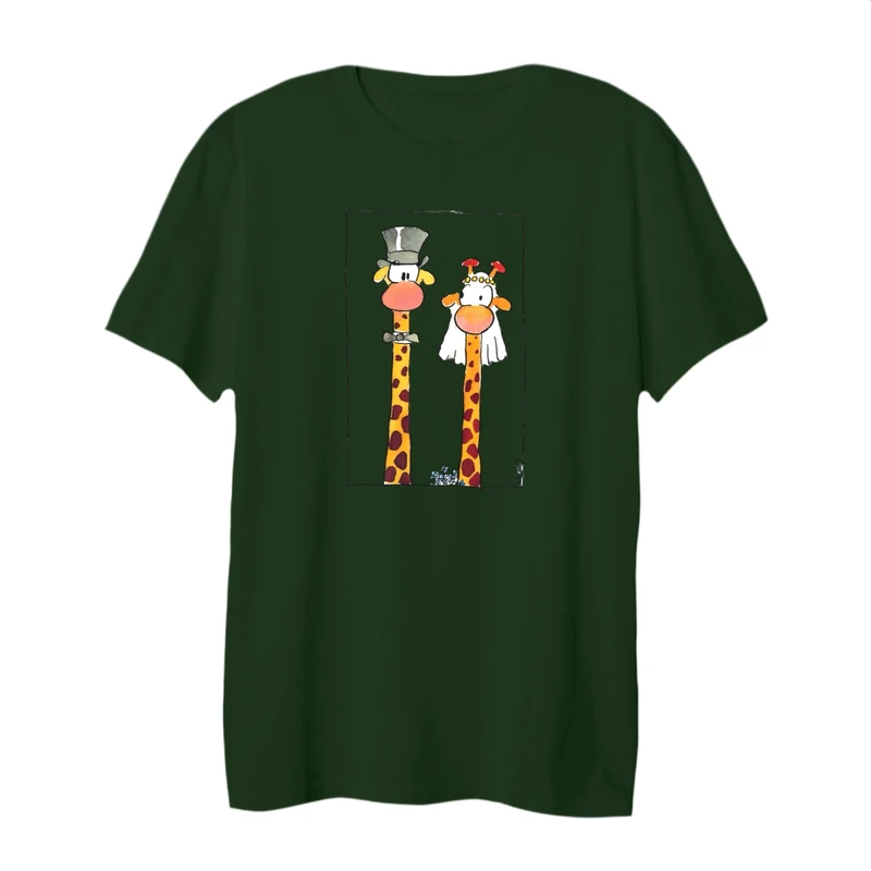 تی شرت لانگ آستین کوتاه زنانه مدل زرافه کد 8