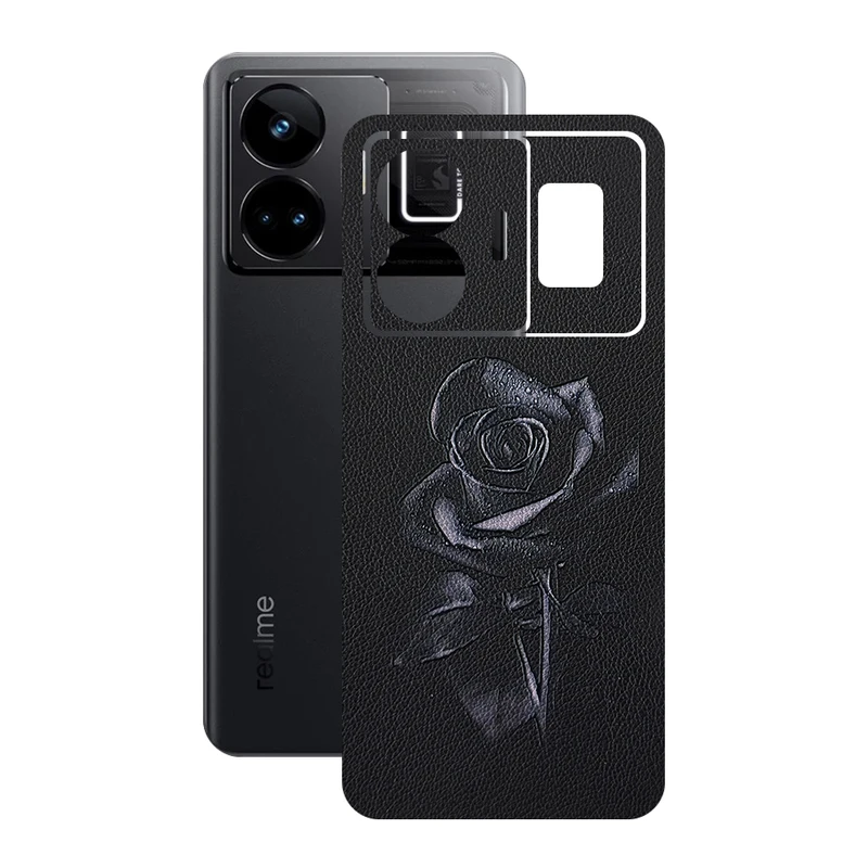 برچسب پوششی ریمکس مدل Leth طرح رز مناسب برای گوشی موبایل ریلمی GT3