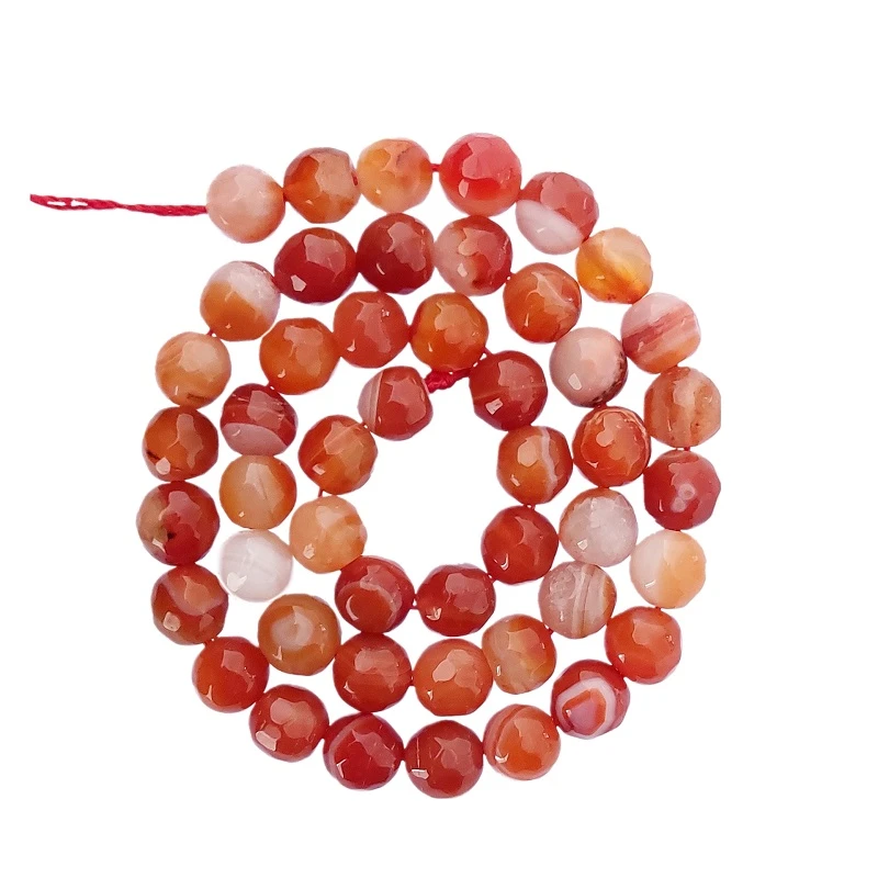 مهره دستبند مدل عقیق عسلی ماداگاسکار کد 8mm بسته 45 عددی