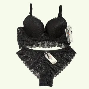 ست شورت و سوتین زنانه مدل توری 004