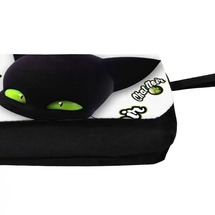 جامدادی مدل دوزیپ طرح انیمیشن دختر کفشدوزکی و پسر گربه ای کد NI329