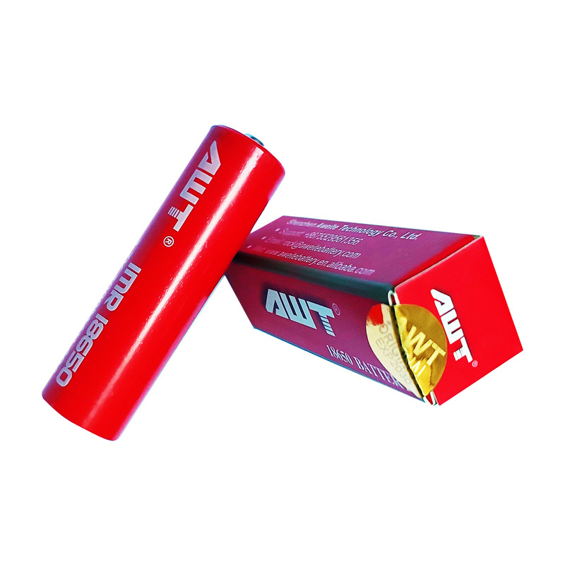 باتری لیتیوم یون قابل شارژ ای دبلیو تی کد IMR18650 ظرفیت 3000 میلی آمپرساعت بسته 2 عددی