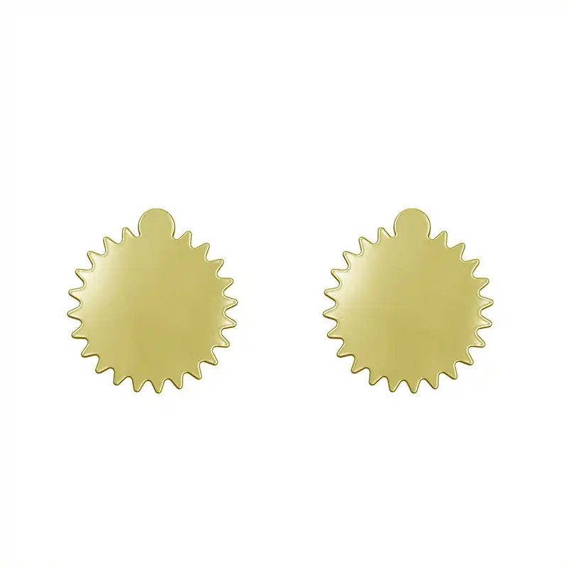 گوشواره طلا 18 عیار زنانه مدوپد مدل ستاره کد GA1-15613