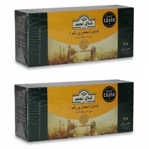 چای سیاه انگلیسی کیسه‌ای چای احمد دو بسته 25 عددی