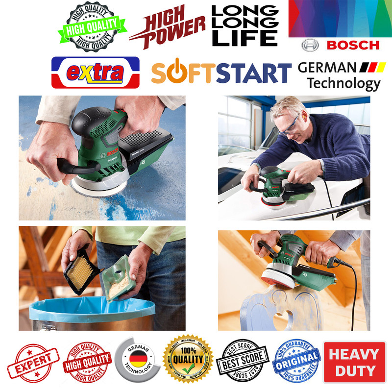 دستگاه سنباده دو کاره لرزان بوش مدل 125mm - PEX-400 Advanced