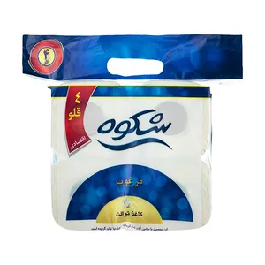 دستمال توالت شکوه مدل 4 قلو بسته 4 عددی