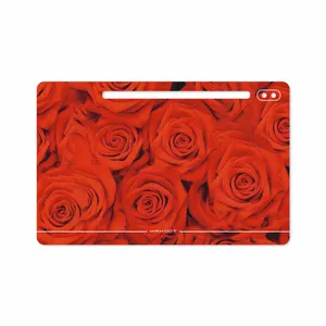 برچسب پوششی ماهوت مدل Red-Flower مناسب برای تبلت سامسونگ Galaxy Tab S6 2019 SM-T865