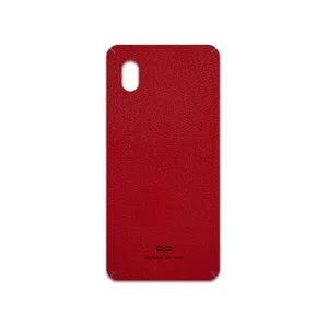 MAHOOT Red-Leather Cover Sticker for Samsung Galaxy A01 Core