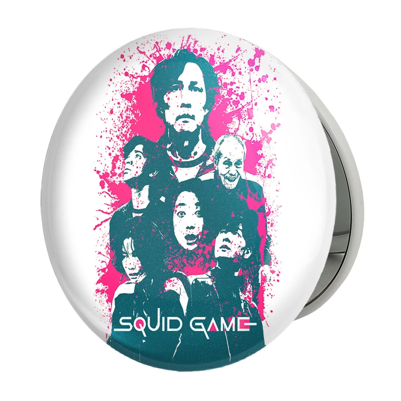 آینه جیبی خندالو طرح بازی مرکب Squid Game مدل تاشو کد 10837 