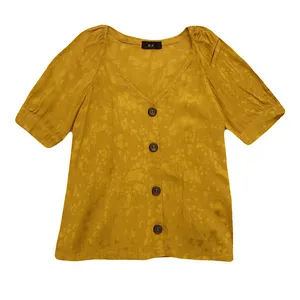 شومیز آستین کوتاه یقه هفت زنانه مدل F-4407