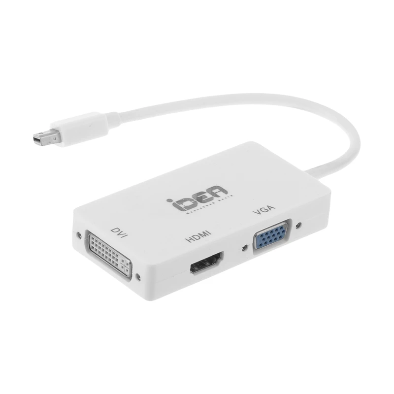 مبدل mini Display به HDMI/VGA/DVI ایده مدل 006
