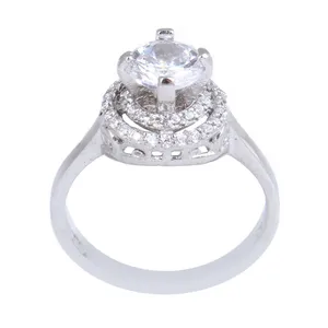 انگشتر نقره زنانه بازرگانی میلادی مدل سنگ اونیکس کد AWR_1044