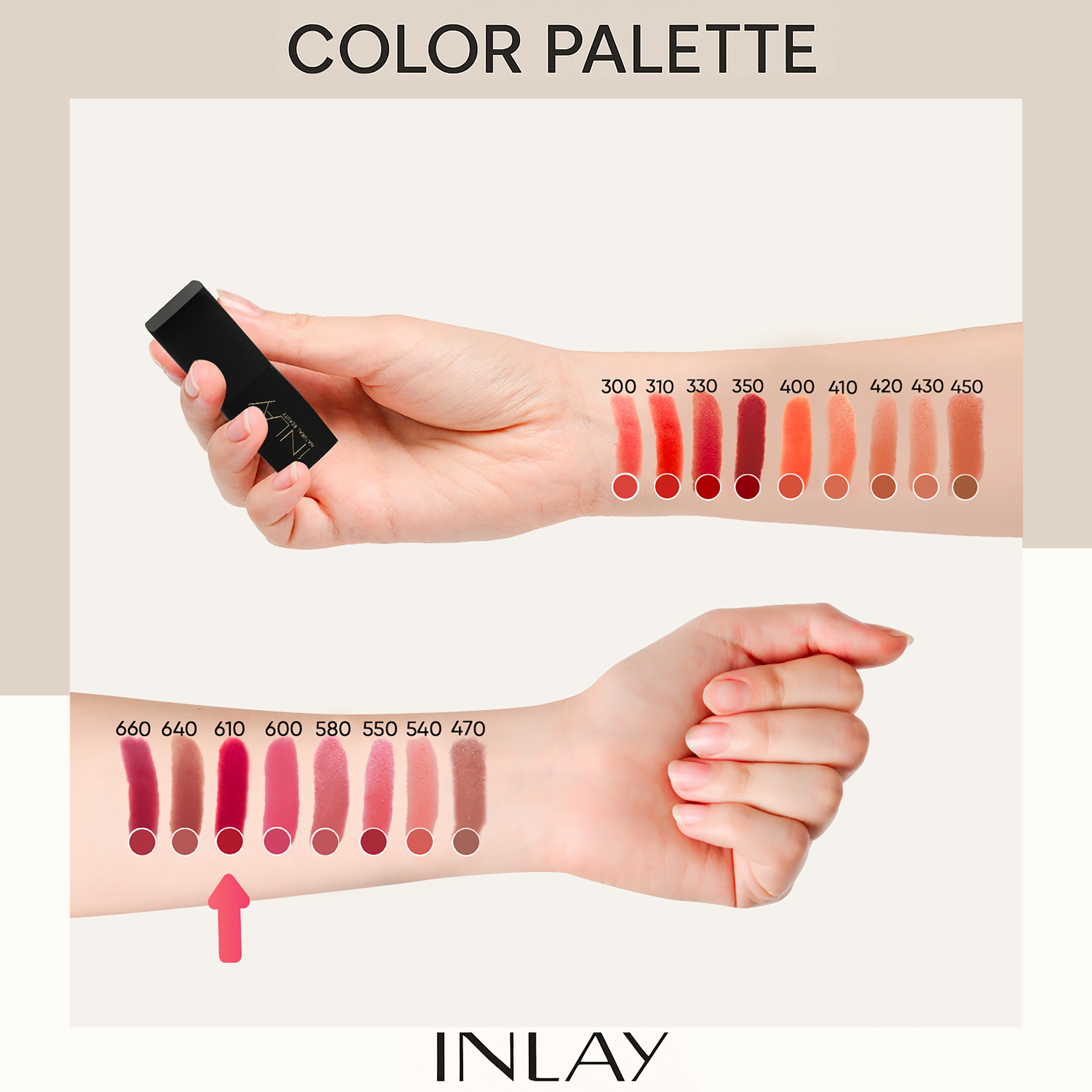 رژ لب جامد این لی مدل Night Angel شماره 610