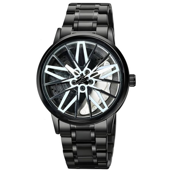 ساعت مچی عقربه‌ای کوارتز مردانه مدل اسپرت صفحه رینگ چرخان کد Sh۳