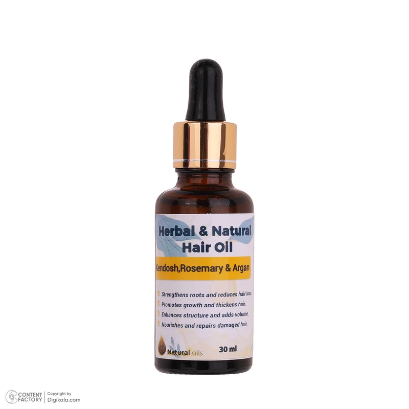 عکس شماره 6 : روغن-ریزش و تقویت کننده مو سر هربال مدل hn حجم 240 میلی لیتر بسته 5 عددی