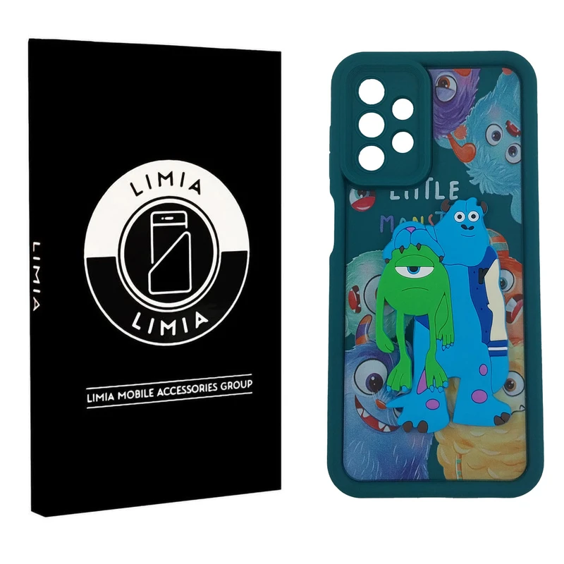 کاور لیمیا مدل سولید لنزدار طرح عروسکی برجسته مناسب برای گوشی موبایل سامسونگ Galaxy A13 4G/A32 5G/A23