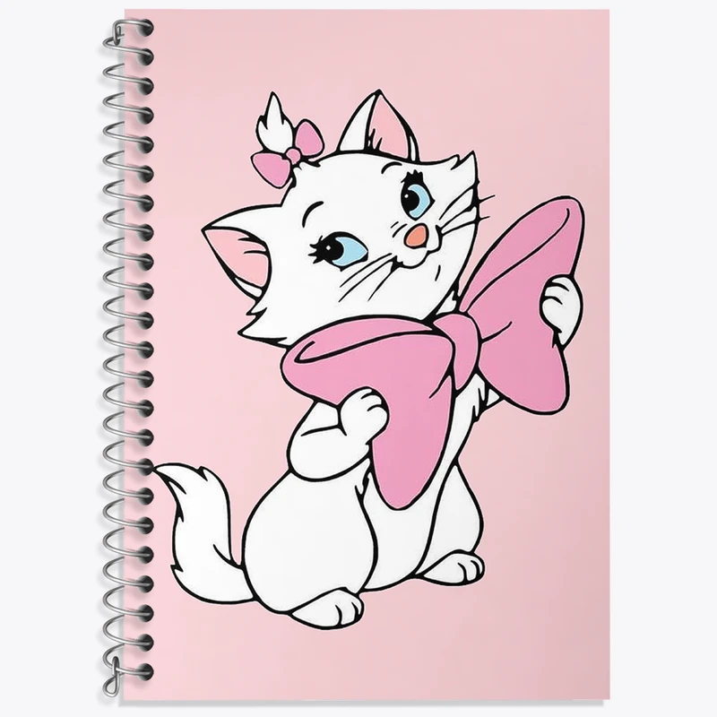 دفتر لغت 50 برگ خندالو طرح گربه ماری (Marie) کد N1822