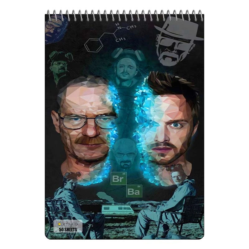 دفتر نقاشی 50 برگ سیمی کارنیکا طرح بریکینگ بد Breaking Bad کد 16137