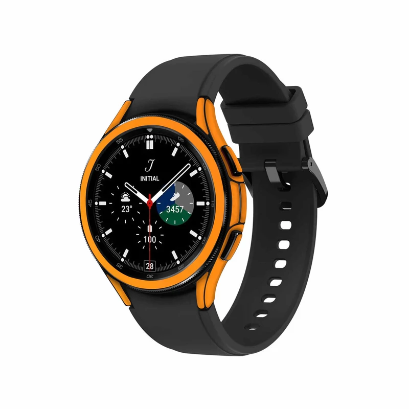  برچسب ماهوت طرح Matte-Orange مناسب برای ساعت هوشمند سامسونگ Watch4 Classic 46mm