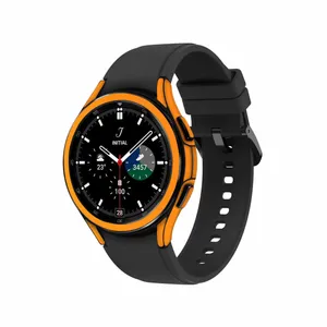 MAHOOT Matte-Orange Cover Sticker for Samsung Watch4 Classic 46mm Smartwatch