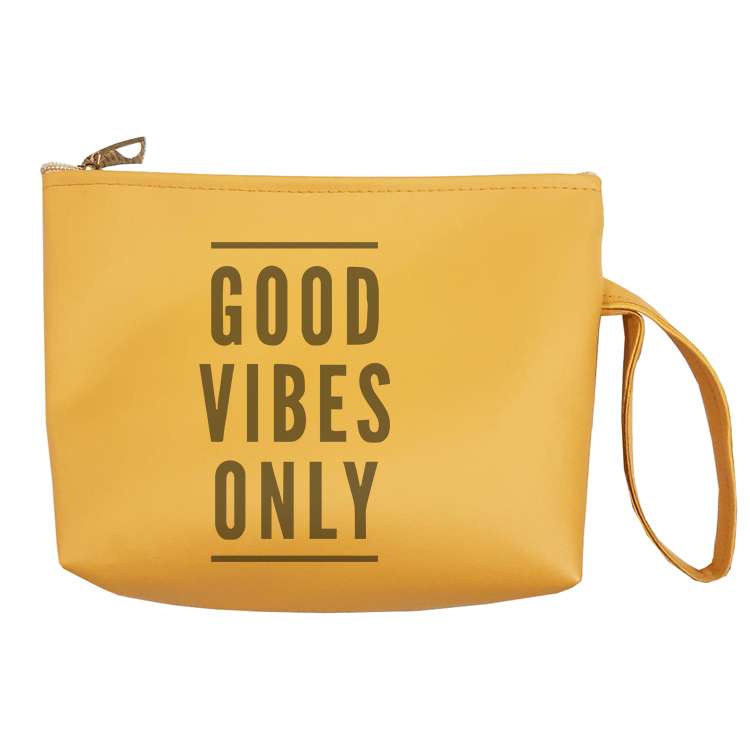 کیف لوازم آرایش زنانه مدل Good vibes only 54