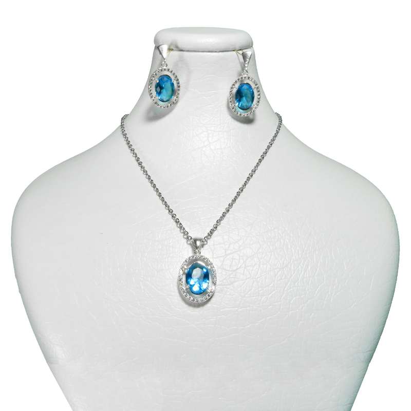 نیم ست نقره زنانه کد AV174-S10 C1 نیم ست نقره زنانه کد AV174-S10 C1