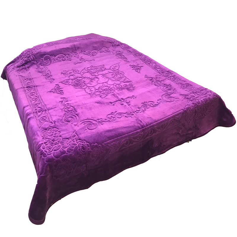 پتو لاله مهرگان مدل زنبق zn004 سایز 210x230 سانتی متر