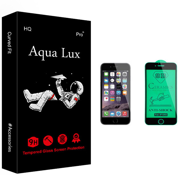 محافظ صفحه نمایش سرامیکی آکوا لاکس مدل +Pro مناسب برای گوشی موبایل اپل iPhone 6