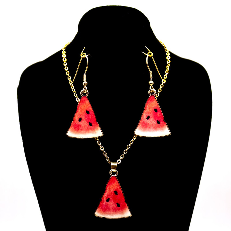 نیم ست دخترانه مدل یلدا طرح هندوانه کد 187