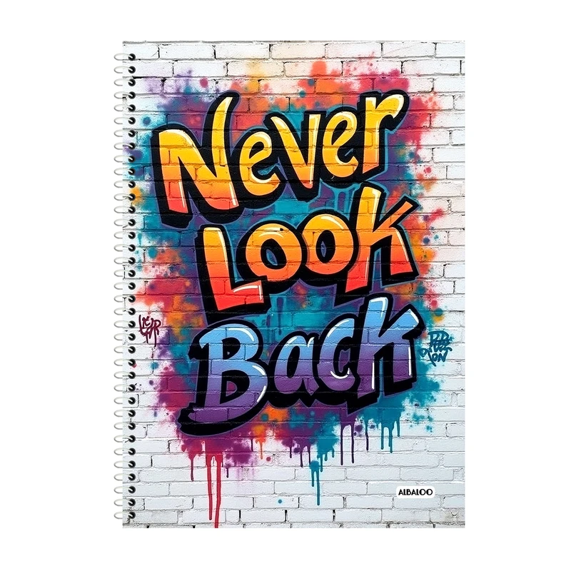 دفتر زبان 50 برگ آلبالو طرح فانتزی کد 2325