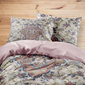 سرویس روتختی مدوپد طرح فرش ساروق مدل C-Sarough01 یک نفره 4 تکه