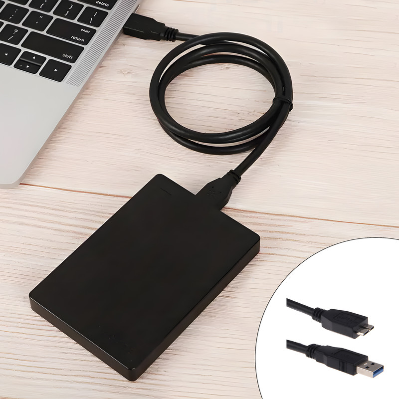 کابل هارد USB 3.0 مدل TRANS طول 0.5 متر