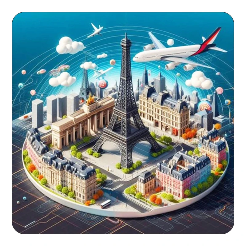 مگنت کاکتی طرح پاریس Paris مدل mp55258