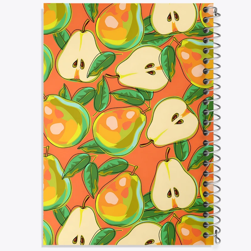 دفتر شطرنجی 50 برگ خندالو طرح پترن گلابی کد N4726