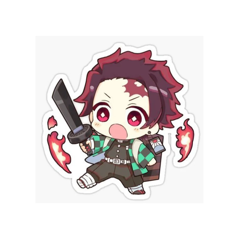استیکر لپ تاپ و موبایل مدل انیمه طرح شیطان کش کامادو تانجیرو demon slayer kamado tanjiro کد 264