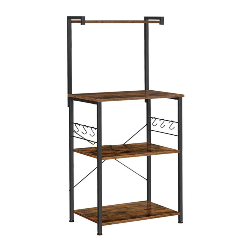 شلف دیواری دیزم مدل کافی بار کد SLF_F100_60_BRN