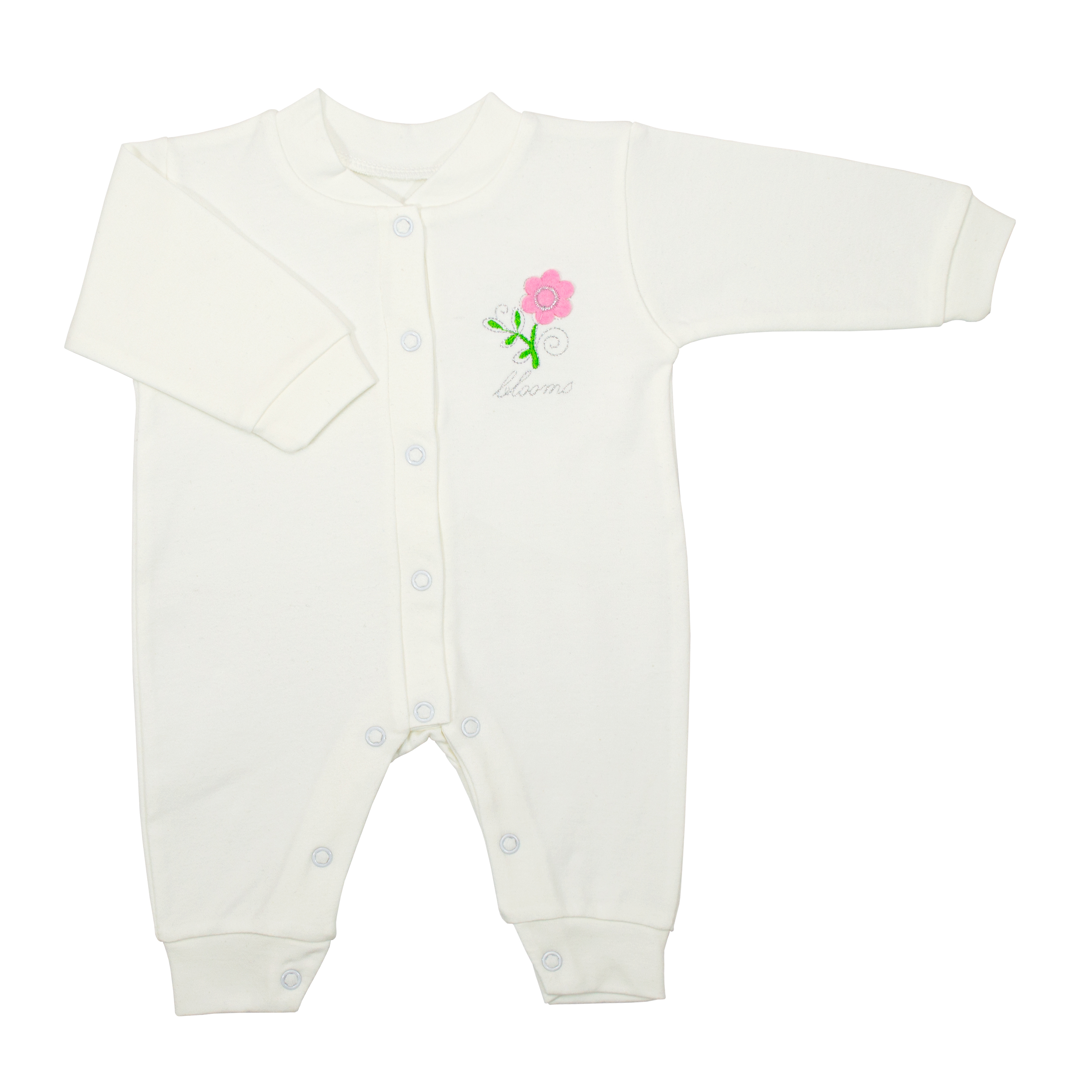 سرهمی نوزادی دخترانه مدل تک‌گل