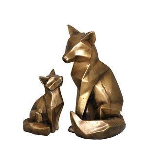 مجسمه مدل روباه yas002 مجموعه 2 عددی