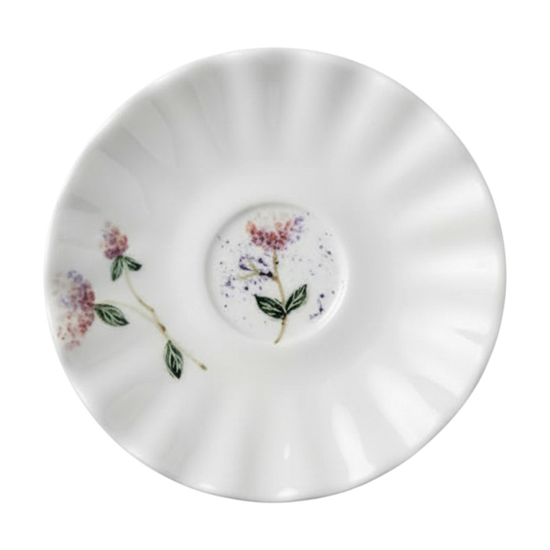 نعلبکی آوای دل مدل گل پونه بسته ۶ عددی