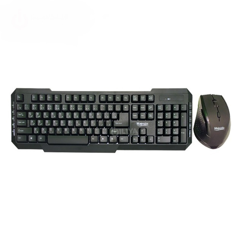 کیبورد و ماوس بی سیم مدل WKM-638 با حروف فارسی