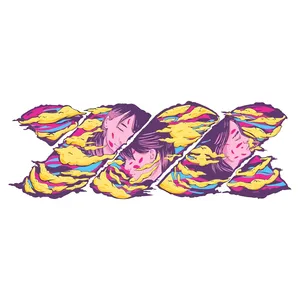 برچسب بدنه موتور سیکلت طرح ابر yc کد 01