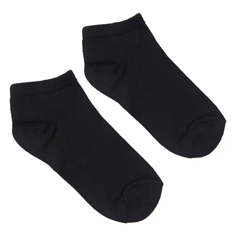 جوراب ساق کوتاه زنانه مدل ضخیم رنگ مشکی مجموعه 2 عددی