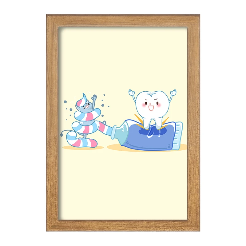 تابلو خندالو مدل دندان و دندان پزشکی کودکانه کد 36714