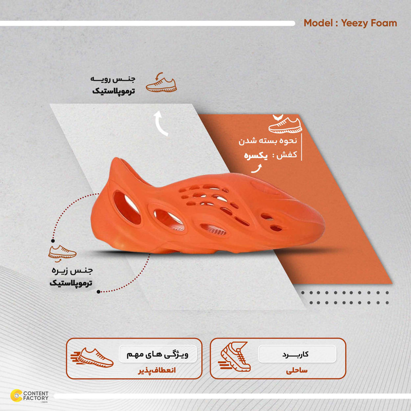 کفش ساحلی مدل  Yeezy Foam