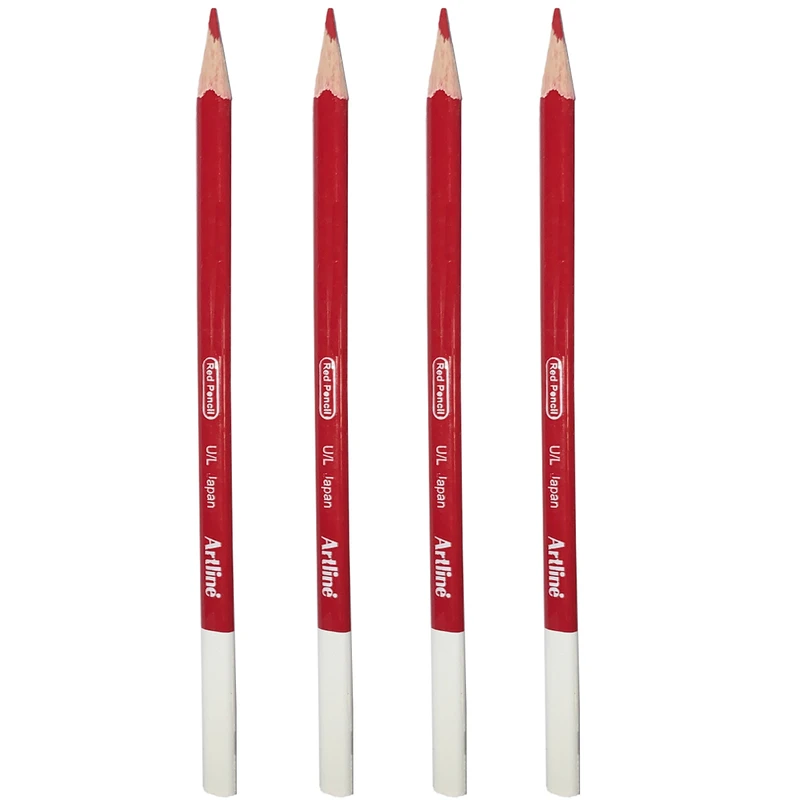 مداد قرمز آرت لاین کد EPH-04 بسته 4 عددی