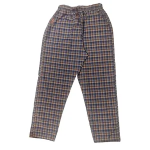 شلوار مردانه پاشیل تن پوش مدل چهارخونه رنگ قهوه ای