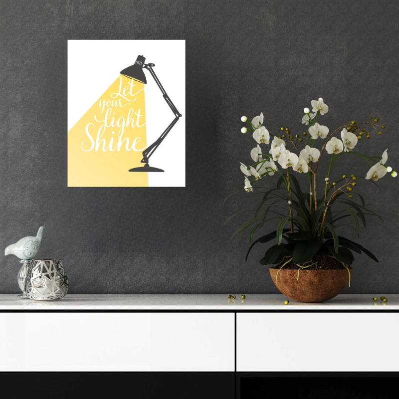 پوستر مدل  نور خود را درخشان کنید  