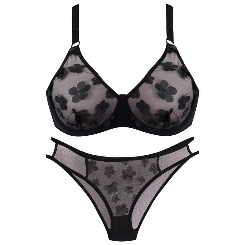 ست شورت و سوتین زنانه کارنا رز مدل 3370 رنگ مشکی