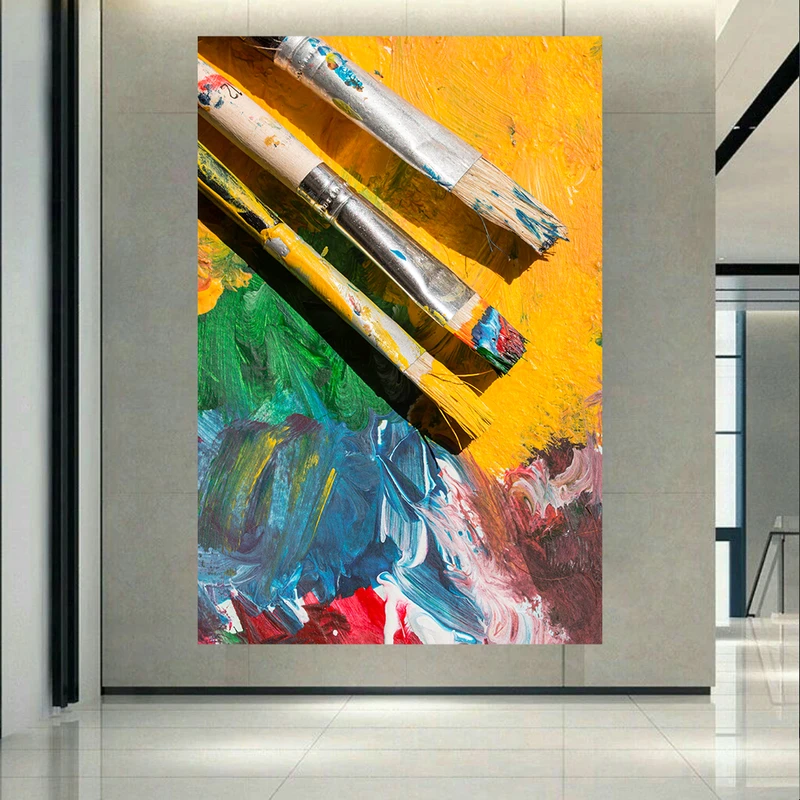  استیکر طرح نقاشی مدل قلم موها کد AR32244