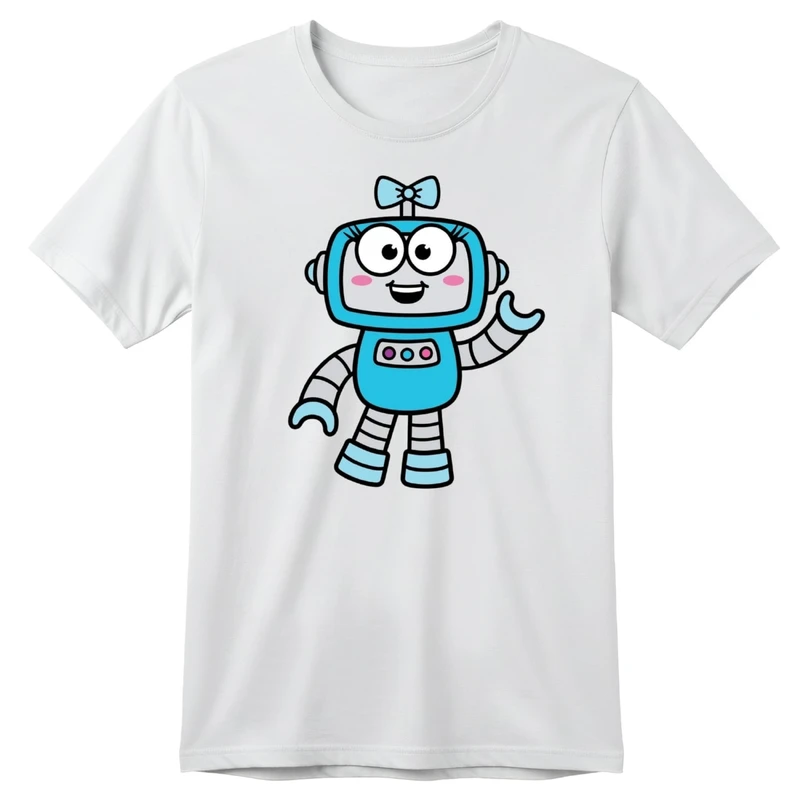 تی‌شرت آستین کوتاه بچگانه مدل ربات کد p1 